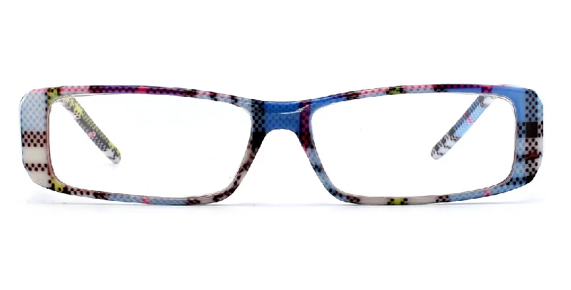 Playful Plaid Rectangle Prescription Frame JV540