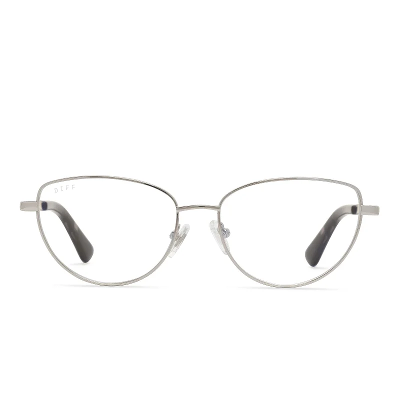 KERI - SILVER/TORTOISE + BLUE LIGHT TECHNOLOGY GLASSES