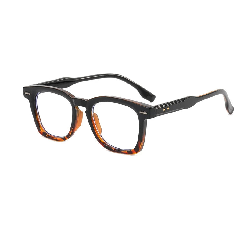 Kocolior Men's Full Rim Square Acetate Hyperopic Reading Glasses 3670