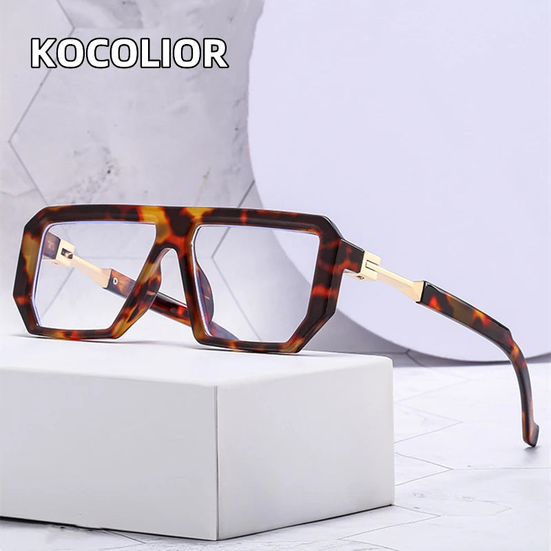 Kocolior Unisex Full Rim Square Brow Line Alloy PC Reading Glasses 8725