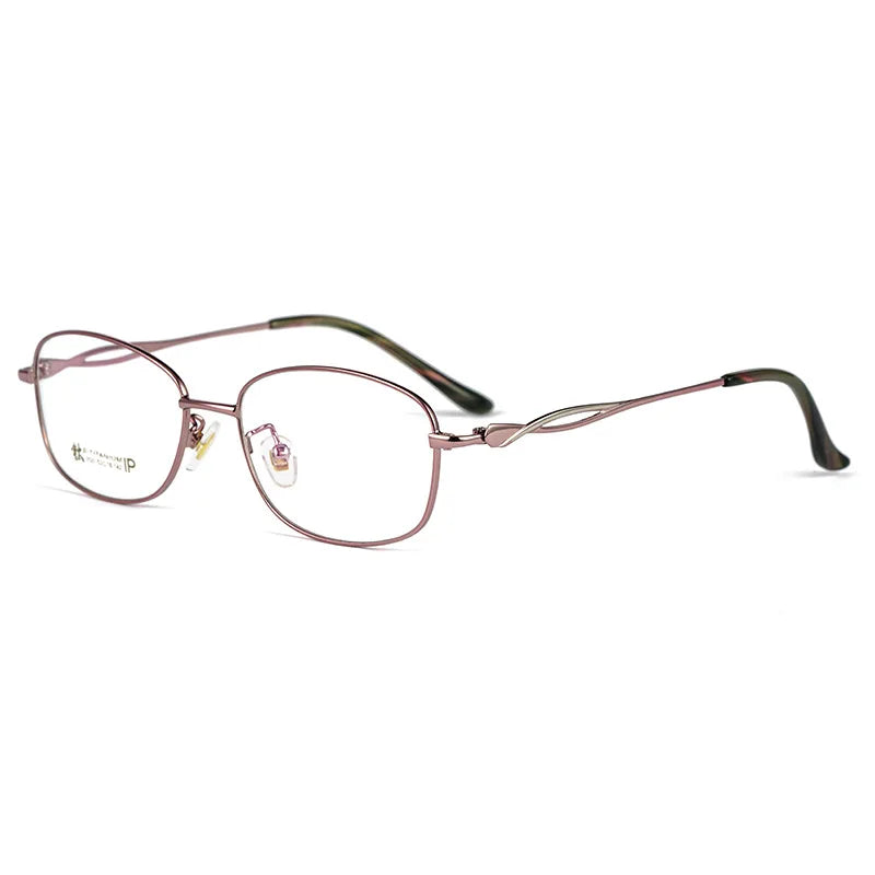 Kocolior Women's Full Rim Rectangle Titanium Hyperopic Reading Glasses 3520x