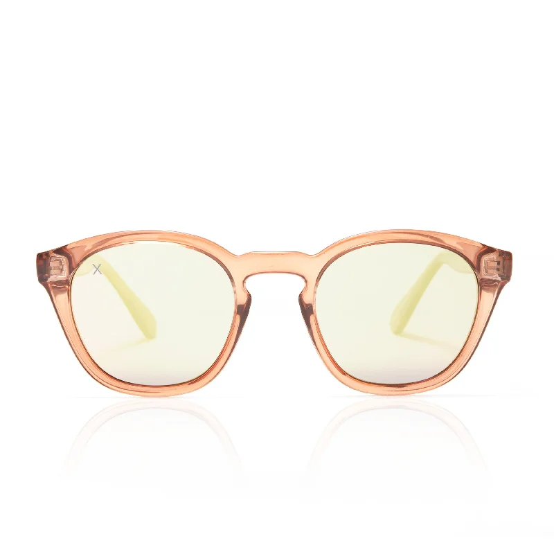 larchmont - taupe crystal + beige mirror sunglasses