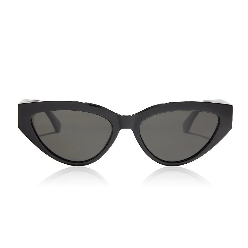 last call - black + solid grey polarized sunglasses