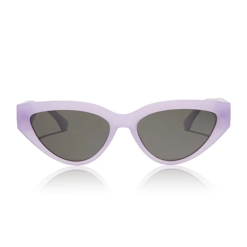 last call - lavender fog crystal + solid grey polarized sunglasses