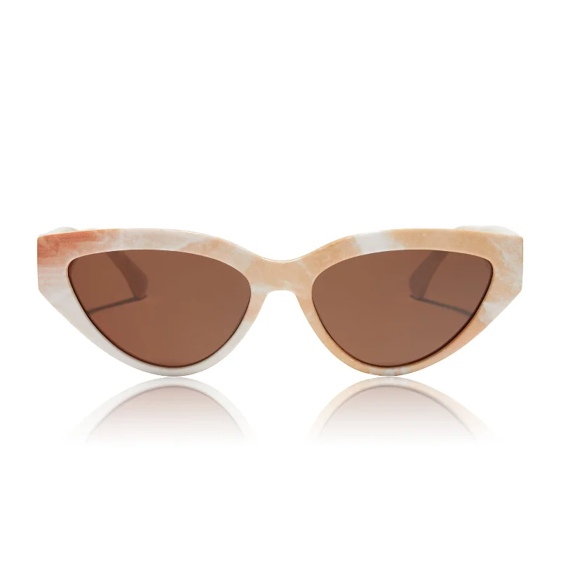 last call - milk n honey + solid brown polarized sunglasses