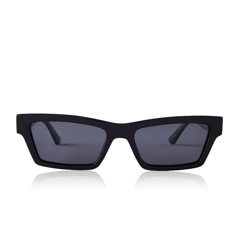 laurel - black + solid grey sunglasses