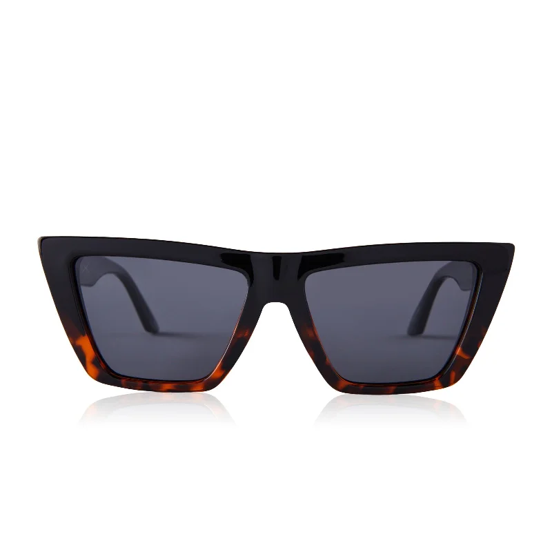 melrose - black/tortoise + solid grey sunglasses