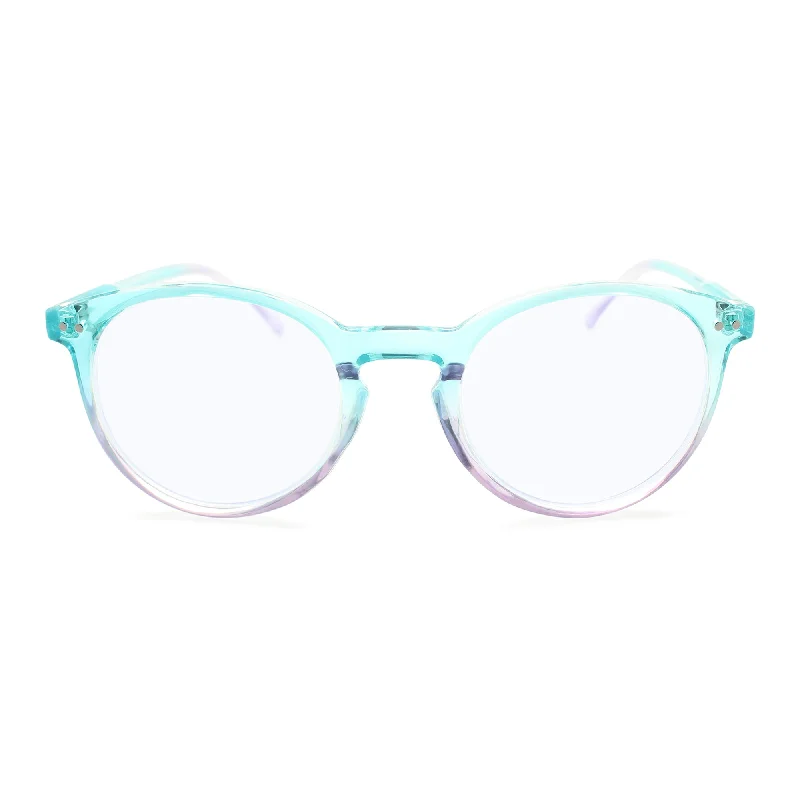 Oversized Round Blue Light Reading Glasses for Women | R-899P