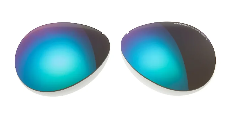 Grey with Green Blue Violet Mirrored V225