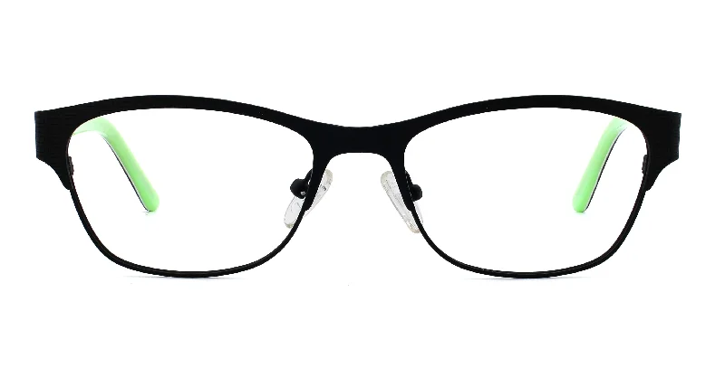 Checkered Colorful Rectangular Reader Frame MW17014 Matte black