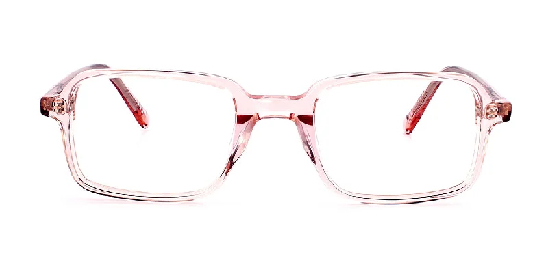 Premium Rectangular Glasses WD1260 Crystal Pink