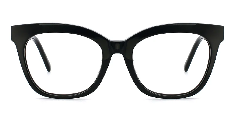 Translucent Trendsetting Cat-eye Readers WD1304 Black