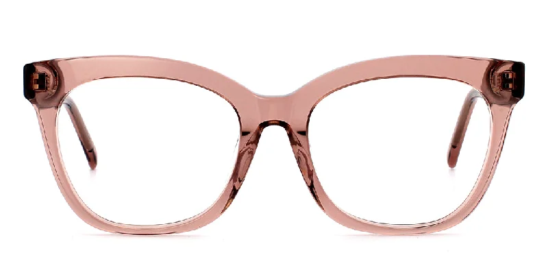 Translucent Trendsetting Cat-eye Readers WD1304 Pink Crystal