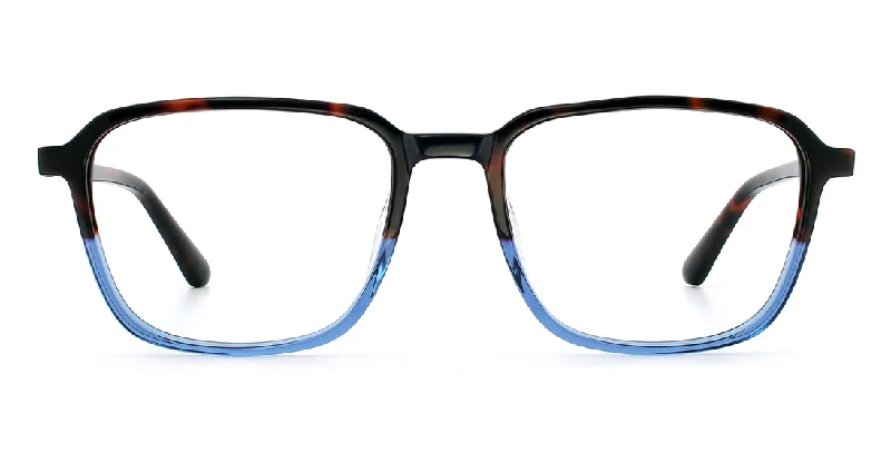 Tortoise Crystal Square Reader Frame WD3131