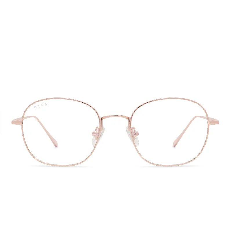 REID - ROSE GOLD + BLUE LIGHT TECHNOLOGY GLASSES