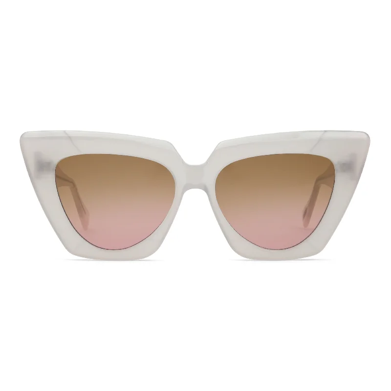 White / Brown - Pink Gradient Lens