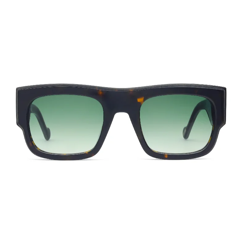 Dark Tortoise - Green Gradient Lens