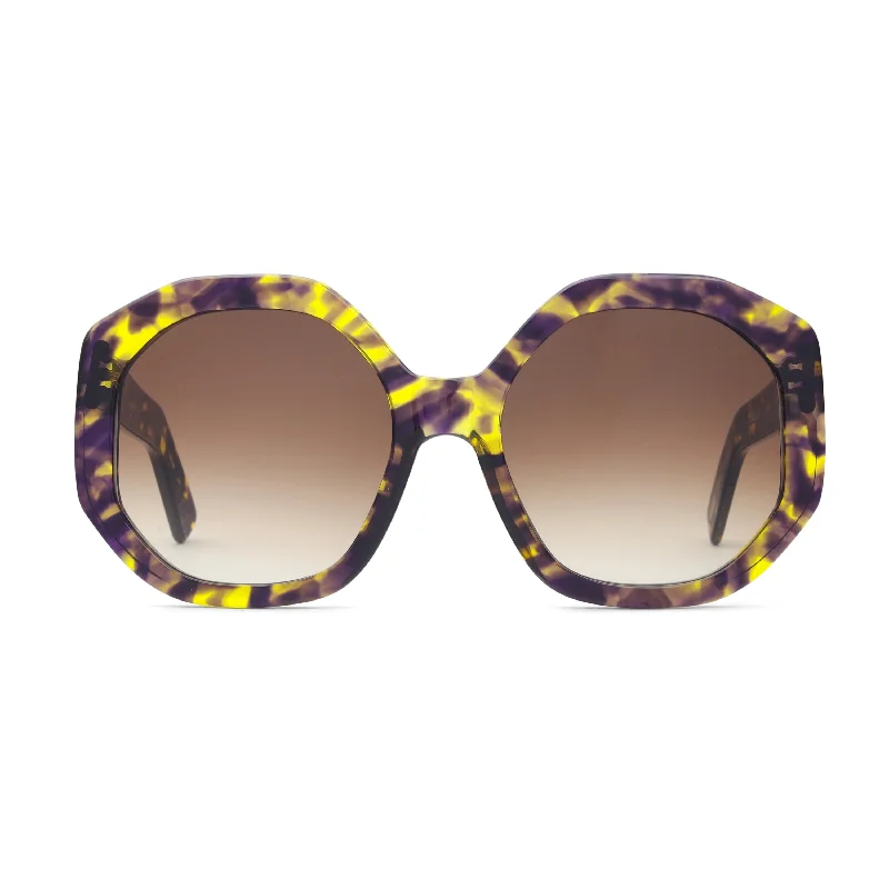 Purple Tortoise - Brown Gradient Lens