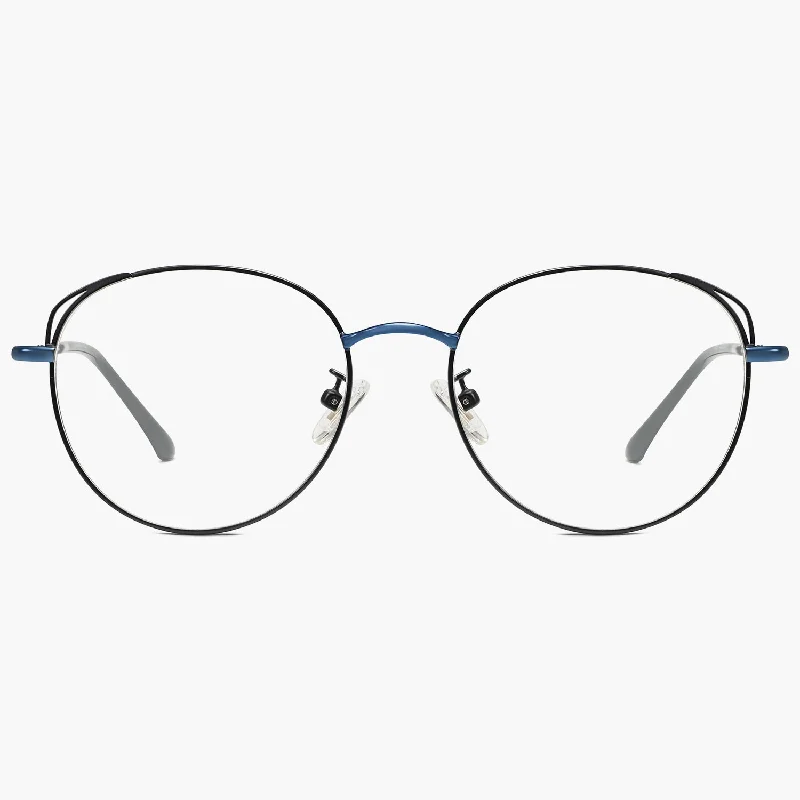 Matt Black & Blue Frame