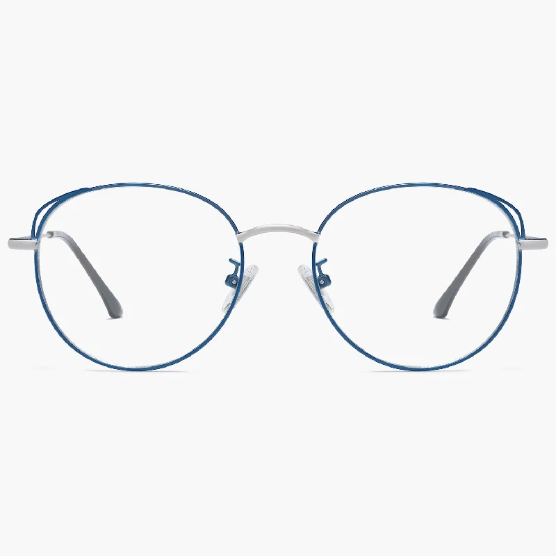 Matt Blue & Silver Frame