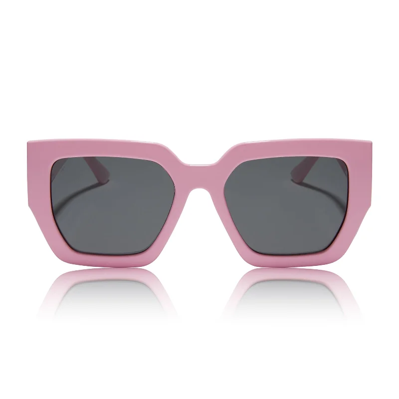 she's a 10 - babygirl pink + grey polarized sunglasses