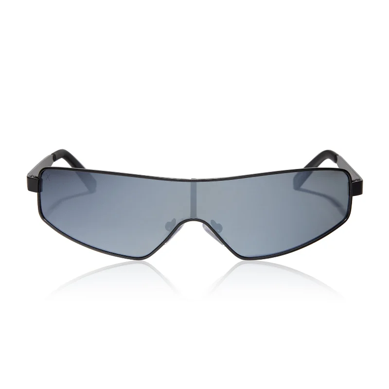 skyami - matte black + grey with silver flash polarized sunglasses