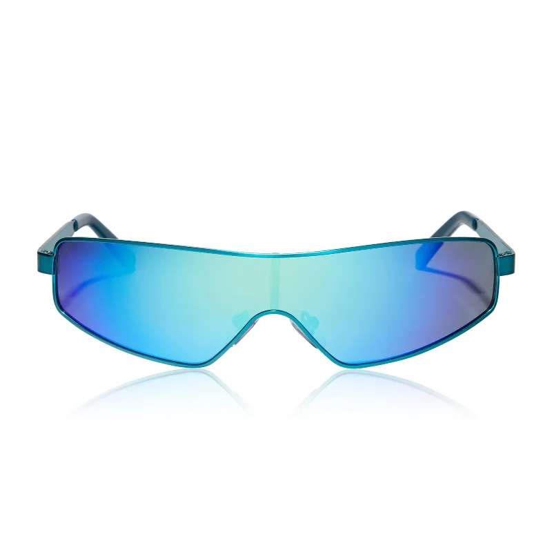 skyami - turquoise + turquoise flash polarized sunglasses