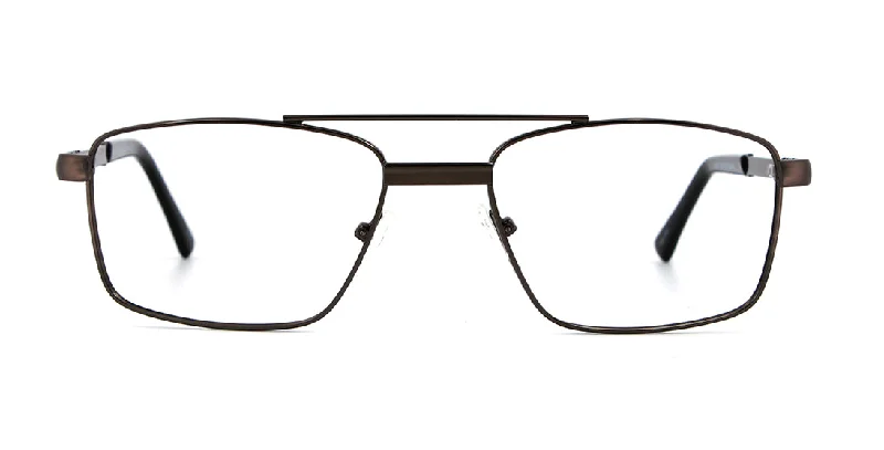 Sleek Double Bar Rectangle Prescription Glasses S7444