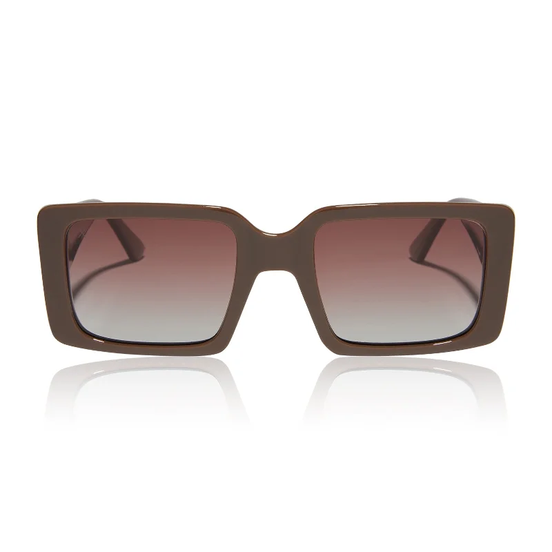 sunset - brown + brown gradient polarized sunglasses