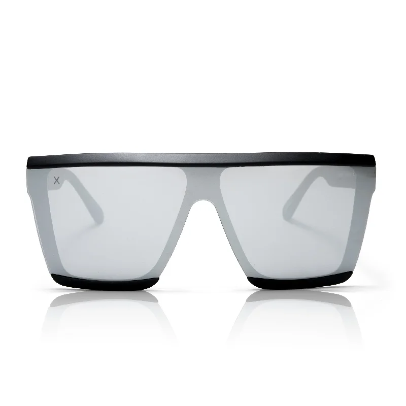 unlocked - matte black + grey mirror sunglasses