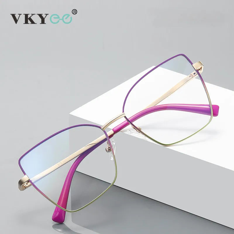 Vicky Unisex Full Rim Butterfly Tr 90 Titanium Reading Glasses 3086