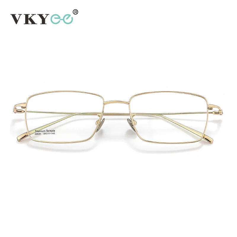 Vicky Unisex Full Rim Square Titanium Reading Glasses 22038