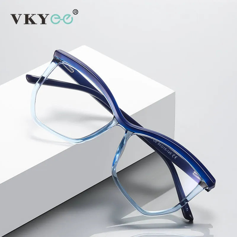 Vicky Unisex Full Rim Square Tr 90 Stainless Steel Reading Glasses 2161