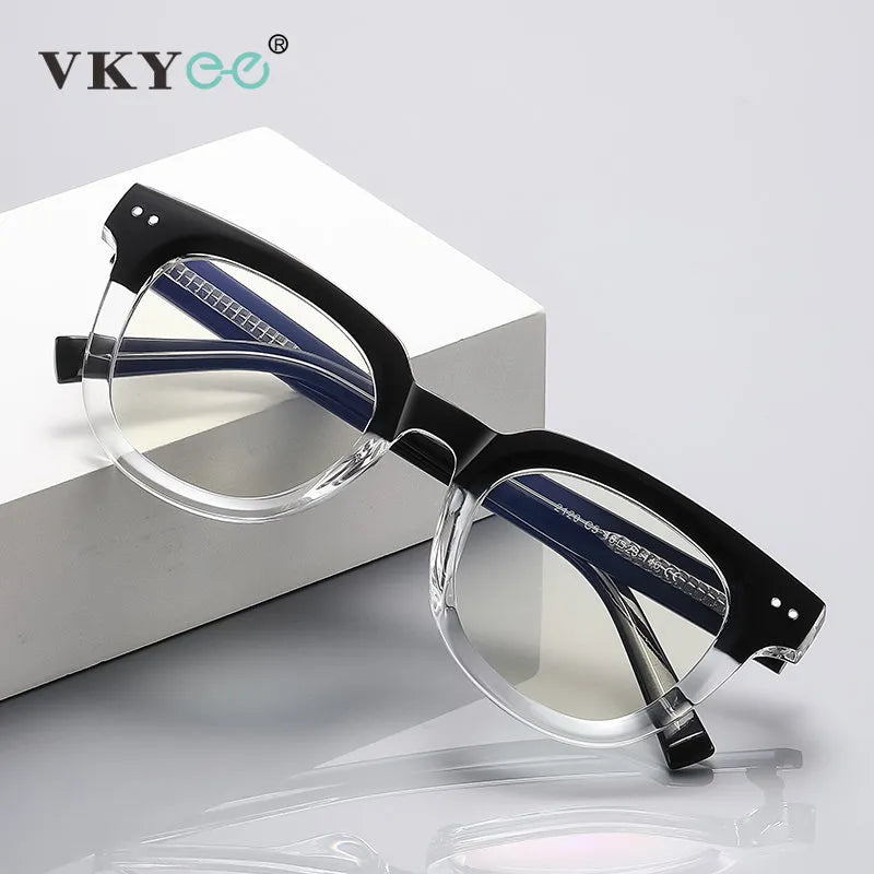 Vicky Unisex Full Rim Square Tr 90 Titanium Reading Glasses 2120