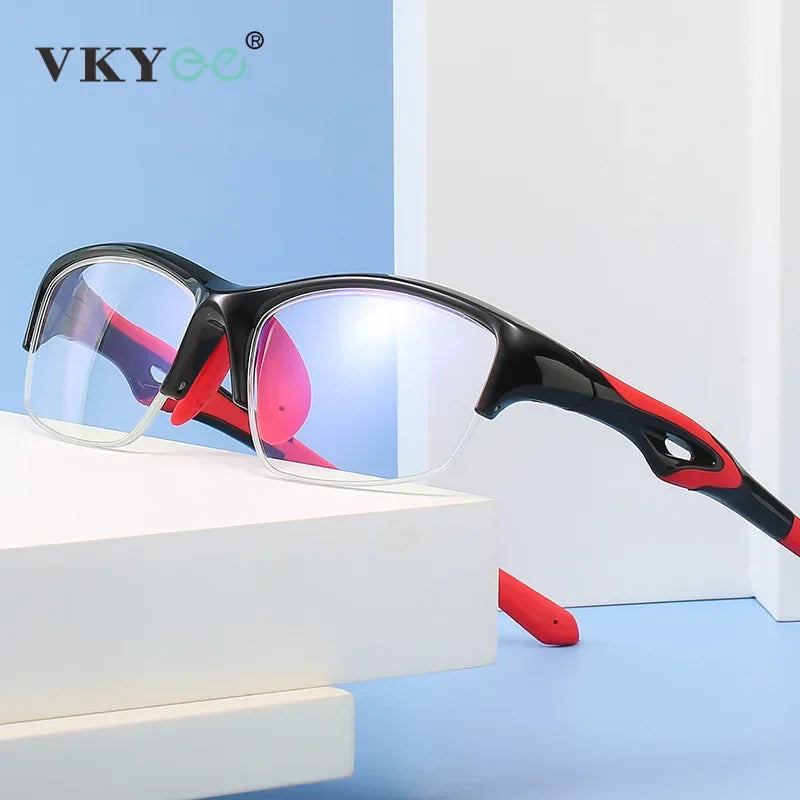 Vicky Unisex Full Rim Tr 90 Silicone Sport Reading Glasses 418021