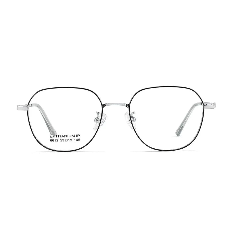 Vicky Unissex Full Rim Flat Top Oval Titanium Reading Glasses V6612