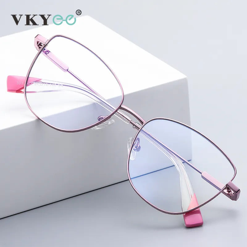 Vicky Women's Full Rim Cat Eye Alloy Reading Glasses 3032