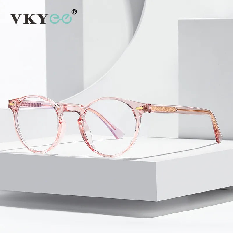 Vicky Women's Full Rim Round Tr 90 Titanium Reading Glasses 2083