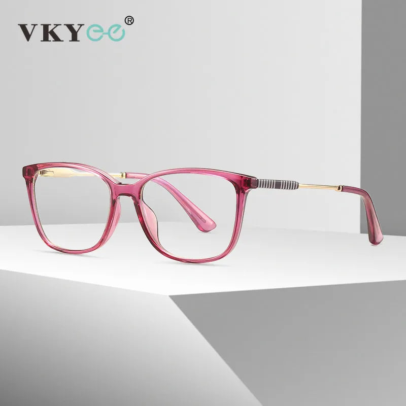 Vicky Women's Full Rim Square Tr 90 Alloy Reading Glasses 2057