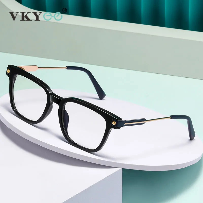 Vicky Women's Full Rim Square Tr 90 Alloy Reading Glasses 2068