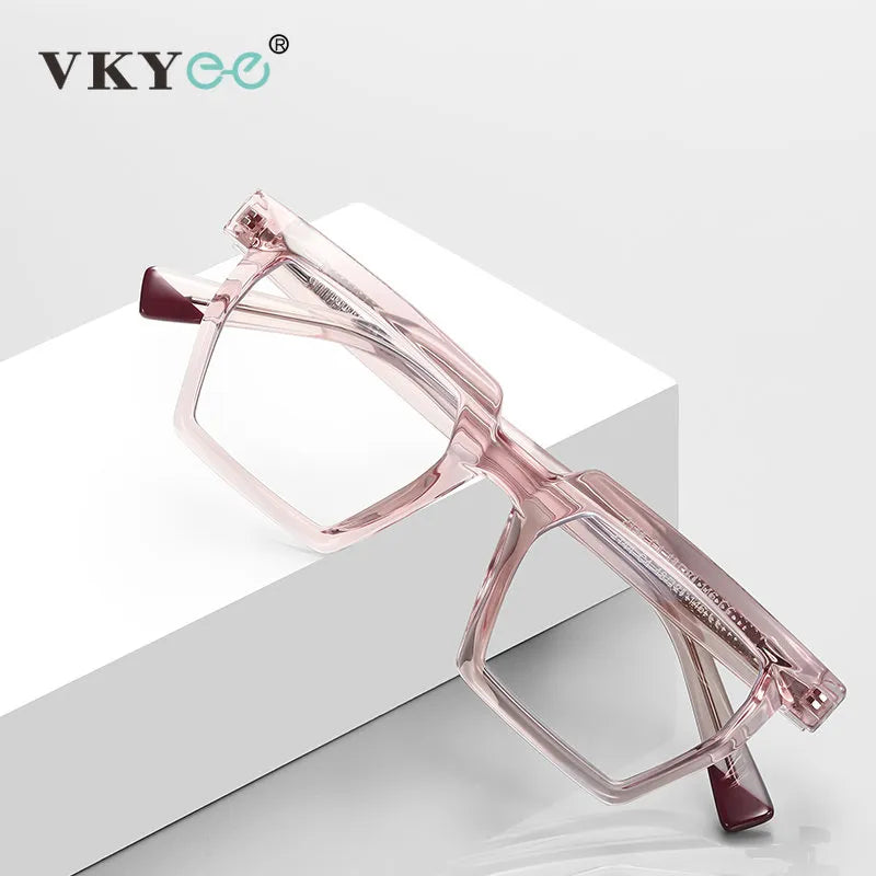 Vicky Women's Full Rim Square Tr 90 Stainless Steel Reading Glasses 2144