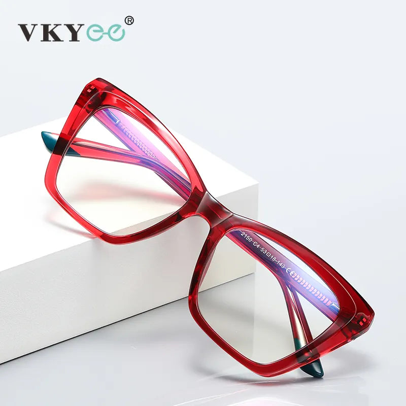 Vicky Women's Full Rim Tr 90 Titanium Square Reading Glasses 2150