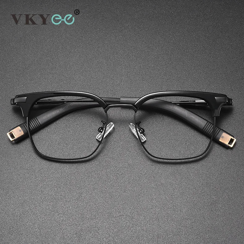 Vicky's Full Rim Square Titanium Tr 90 Reading Glasses 19107