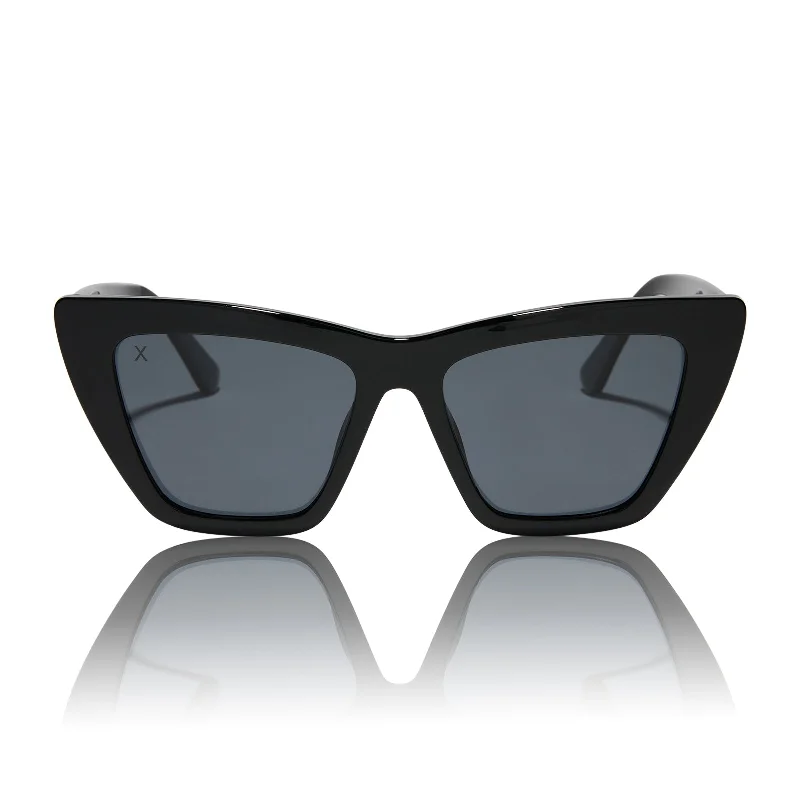 windsor - black + grey polarized sunglasses