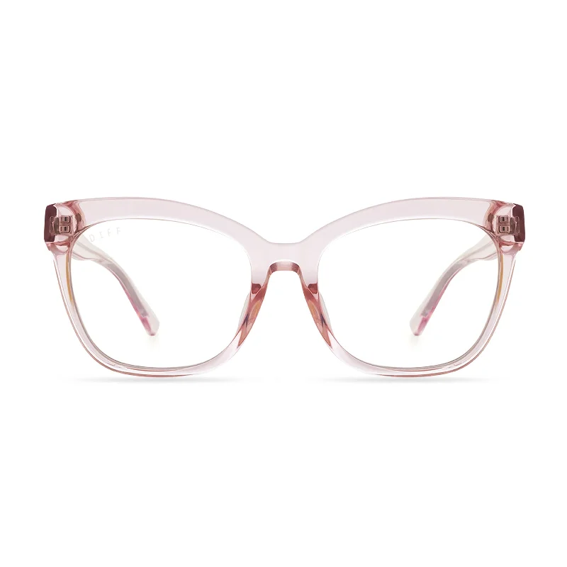 WINSTON - LIGHT PINK CRYSTAL + BLUE LIGHT TECHNOLOGY GLASSES